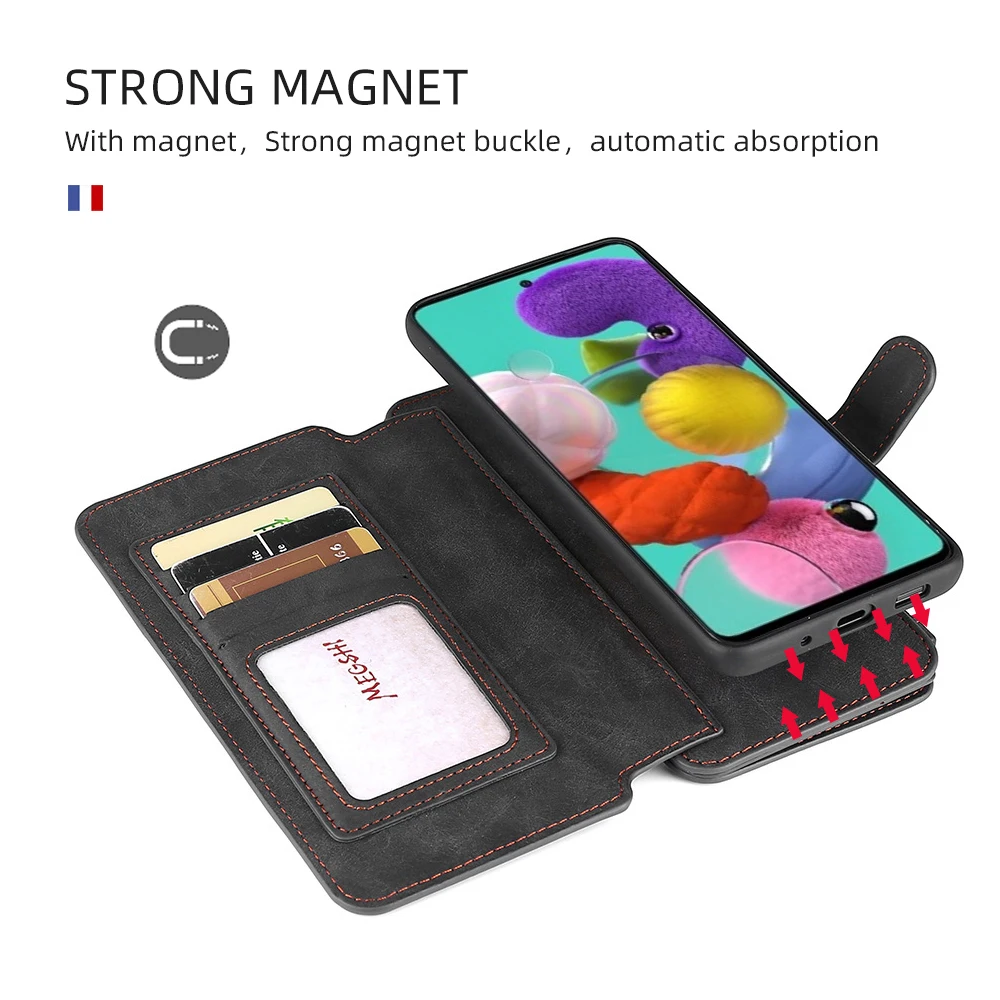 

Magnetic Leather Case For iPhone 12 Mini 11 Pro XS Max XR 7 8 6 6s Plus 5s SE Luxury Wallet Flip Cards Holder Stand Phone Cover