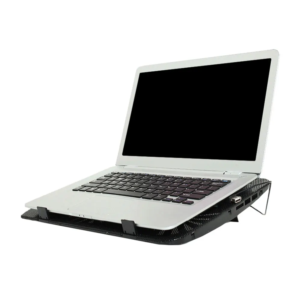 

Laptop Cooling Pad 2 Fans Double USB Ports Laptop Cooler Heat Dissipation Cooler Notebook Stand Laptop With Non-slip Mats