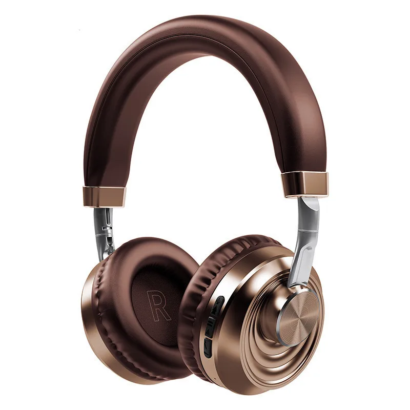 

TWS Metal Wireless Bluetooth Headset Sports Stereo Active Noise Cancelling With Mic Earphone for iOS Android 3.5mm AUX/FM/Card