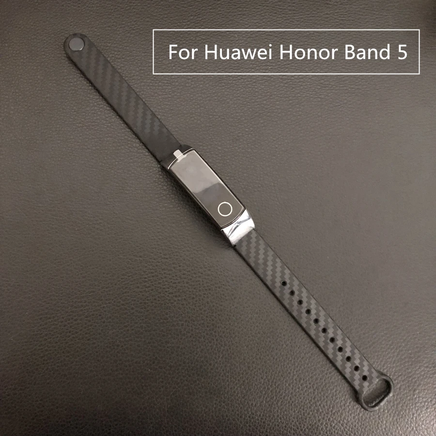 Ремешок на запястье для Huawei Honor Band 5 спортивный браслет из углеродного волокна 4