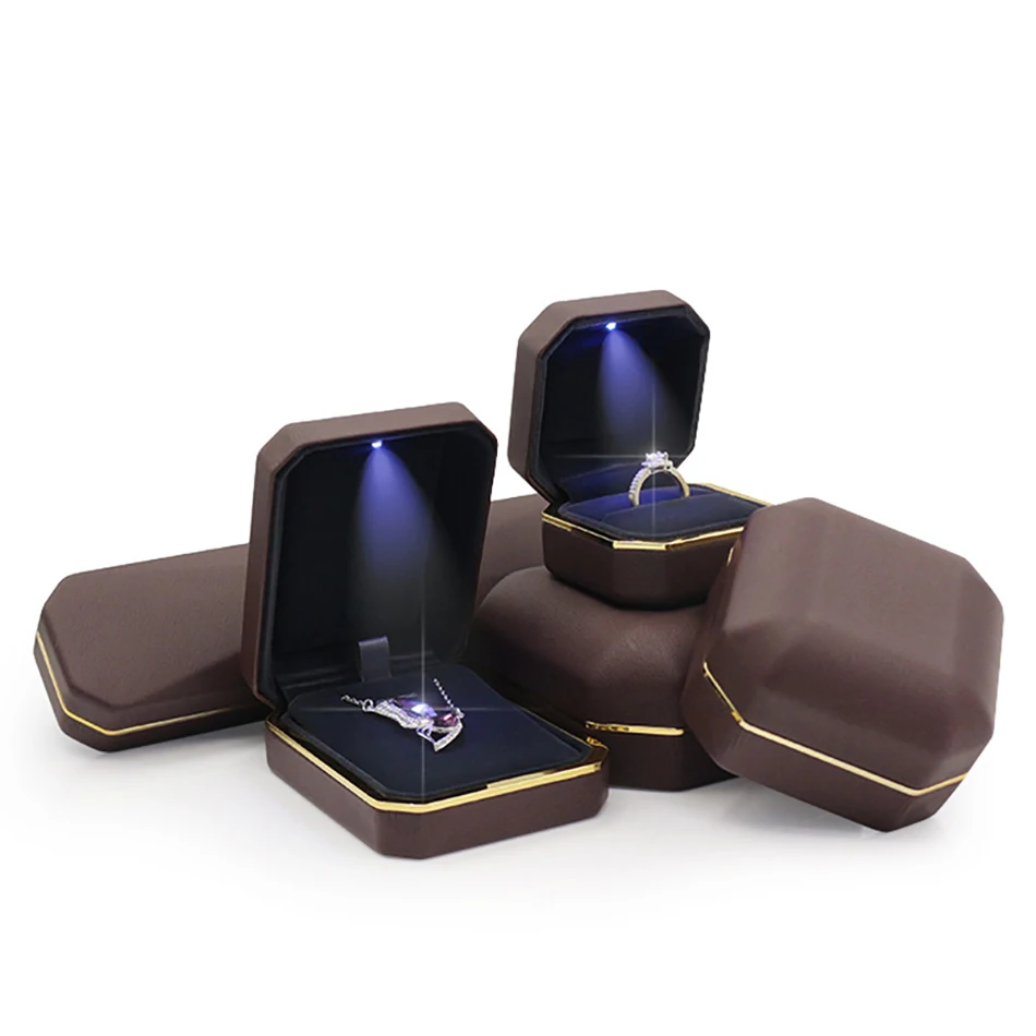 

Star Packaging 2019 New Product Custom Red Leather Travel Jewelry Box