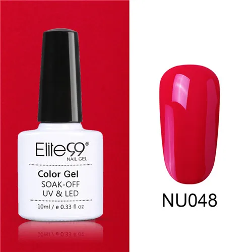 048 Elite99 Гель-лак Набор UV Vernis Полупостоянный праймер верхнее покрытие 10 мл телесный гель лак для ногтей, маникюр гель лак PolishesNails - Цвет: 048