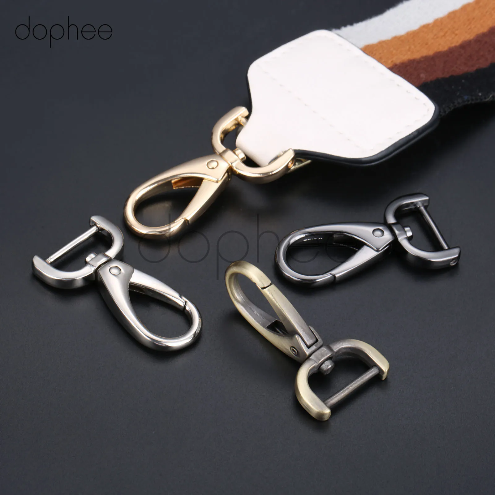 Dophee 4 шт. металлическая сумка для багажа собаки сумки цепочка подвижные крючки с