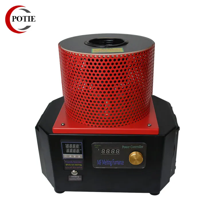 

High Speed 2KG Temperature Control 1200 Degree Mini Portable Induction Melting Furnace For Gold Silver Steel Smelting Machine