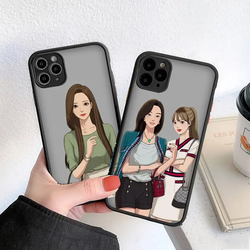 

Anime Version of Korean Drama Phone Case For iPhone 12 11 Mini Pro XR XS Max 7 8 Plus X Matte transparent cover