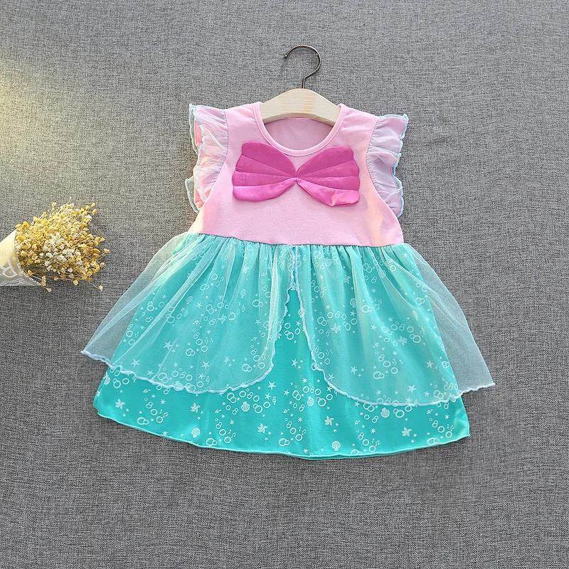 

Kids Princess Dress Girl Elsa Anna Cinderella Mickey Snow White Sofia Rapunzel Costume Baby Girl Birthday Party Costume 1-6T