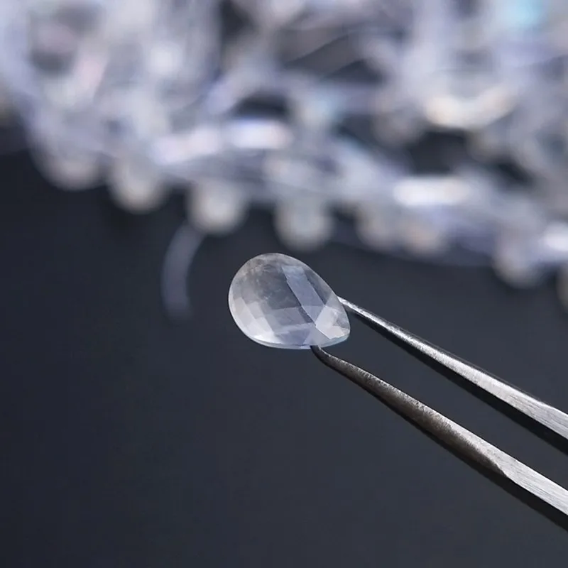 АА бусины россыпью лунный камень граненые 5*7 мм Оптовая Продажа для самодельных