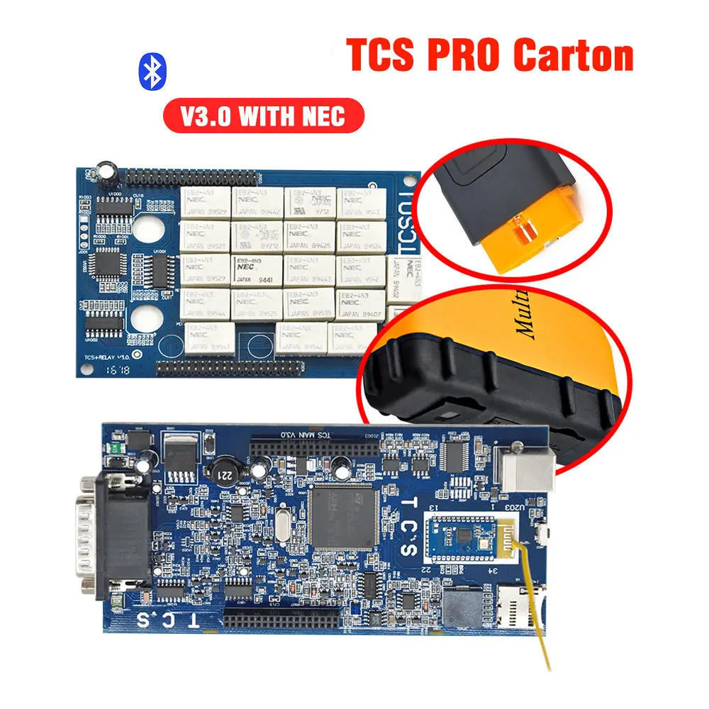 tcs pro 3 V2015.R3 супер cdp tcs pro многоязычный obd2 Диагностический Инструмент tcs с bluetooth для автомобиля грузовика - Цвет: tcs pro 3