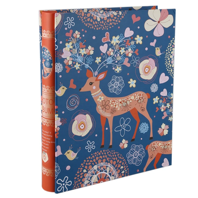 LIXF 4D Большой 6 дюймовый интерт фотоальбом 200 страниц Скрап Бумага Детские Семья