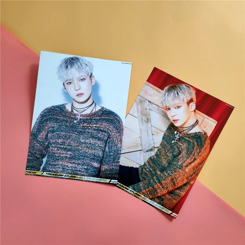 Фотопостер KPOP ATEEZ самоклеящаяся Коллекционная картина с изображением страны