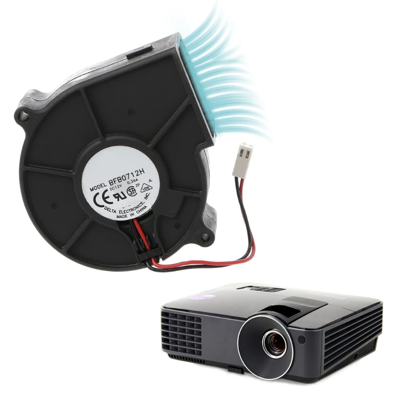 

Free Shipping for delta BFB0712H 7530 DC 12V 0.36A projector blower centrifugal fan cooling fan