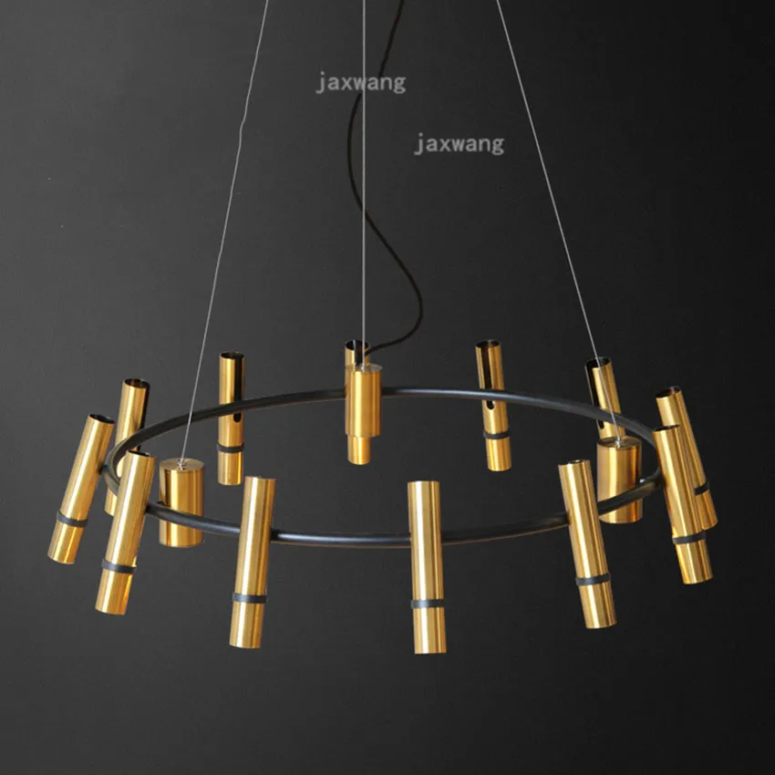 Скандинавский светильник роскошное кольцо Цилиндрическая Люстра современный