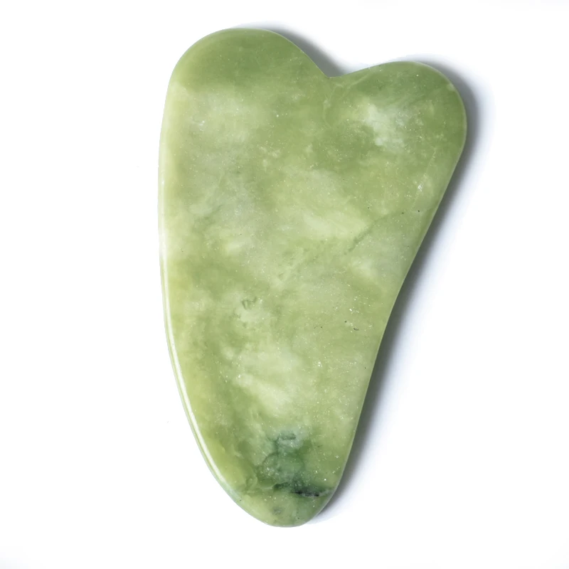 Natural Massage Jade Roller Gua Sha Stone Board Rose Quartz Guasha Plate Massager Scrapers Tools For Face Eyes Neck Back Body