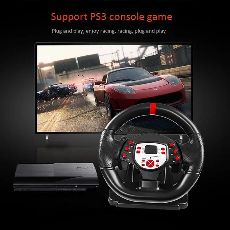 Ударная симуляция автомобильные гоночные игры для ПК usb Android tv 7 платформа учитесь управлять компьютерным рулем игры с педалью