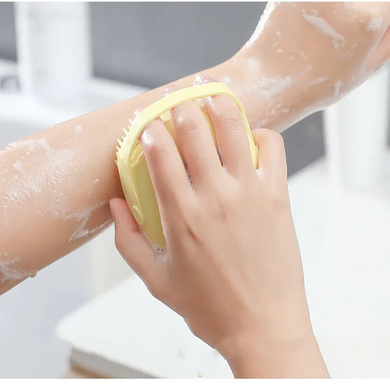 

Silicone bath brush bath sub bottling back bath brush soft hair massage bath scrub brush silicon bath body brush bath brush