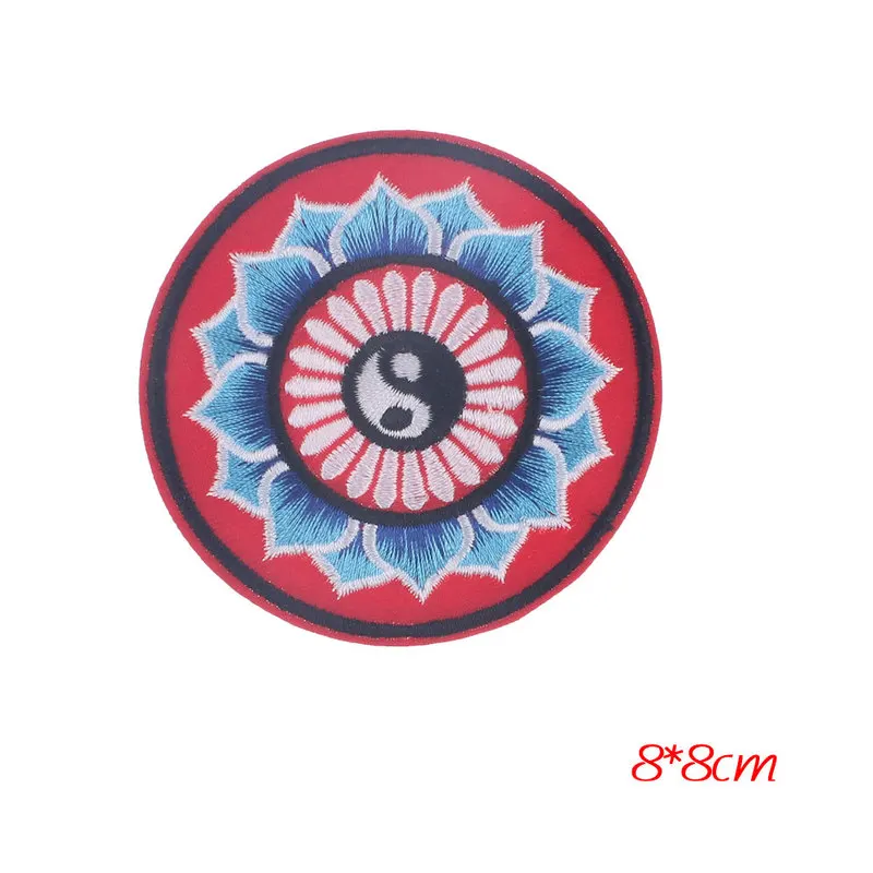 Круглый нашивки Лотос для Глажка одежды на джинсы полоски наклейки