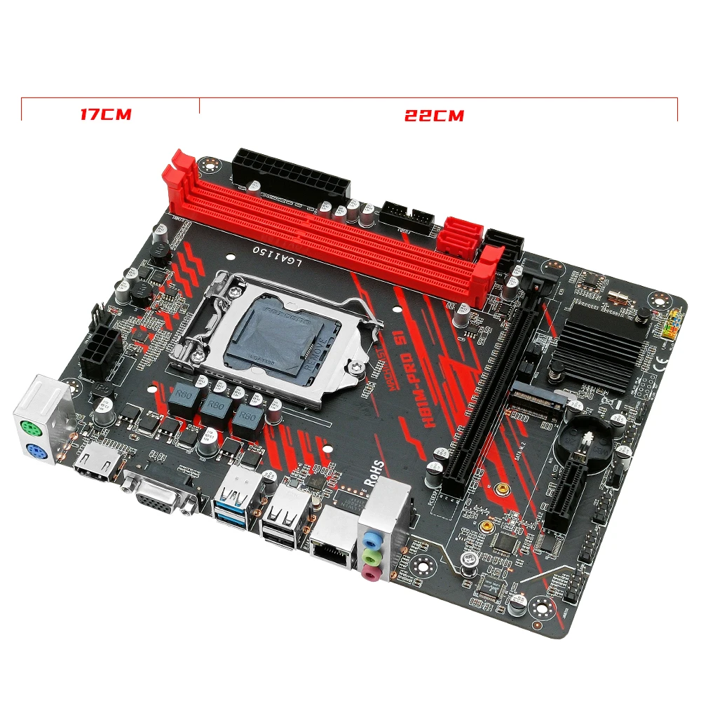 MACHINIST H81 комплект материнской платы с процессором Intel Core I5 4590 LGA 1150 2*8 ГБ = 16 Гб 1600 МГц