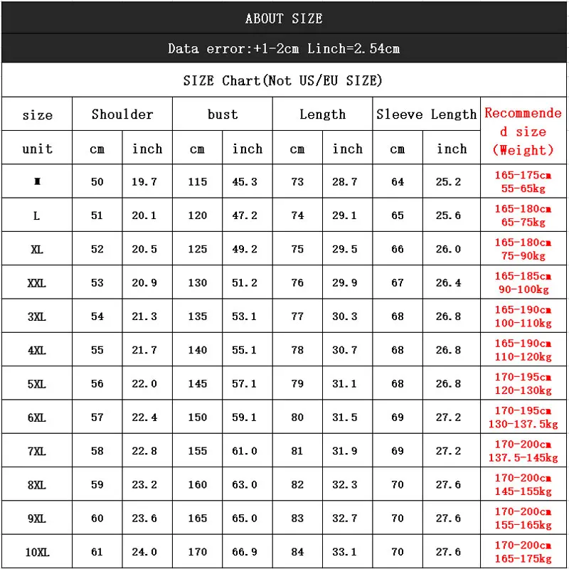 

Winter Jacket Men's Winter Large Size 8XL 9XL 10XL Hooded Park Warm Jacket Thick Loose Warm Black Coat