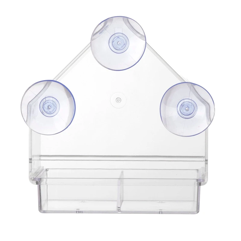 

Window Bird Feeder,Removable Sliding Tray with Suction Cup,All Weather for Wild Birds,Easy to Clean,Clear Acrylic