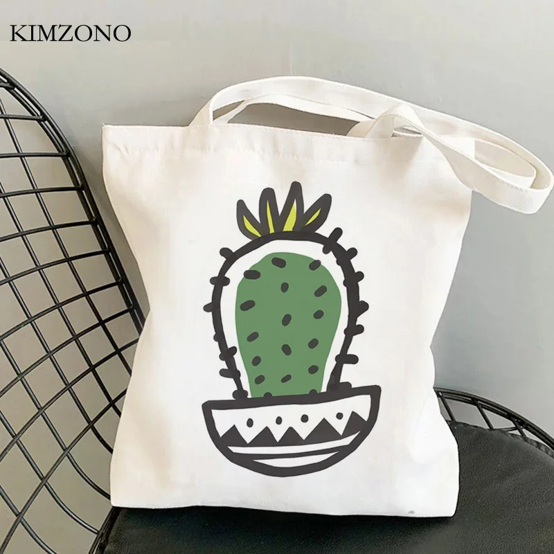 

Cactus shopping bag shopping shopper recycle bag reusable bolsas de tela canvas bag jute reciclaje woven fabric sacolas