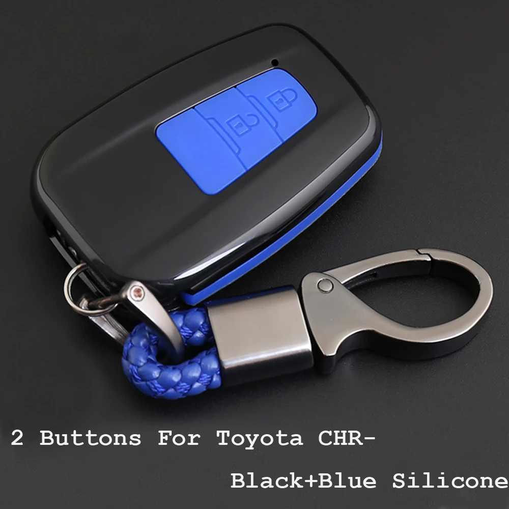 Углеродное волокно 2 дюйма 3 кнопки автомобильная модель для Toyota CHR Camry Prius Prado 2016 -