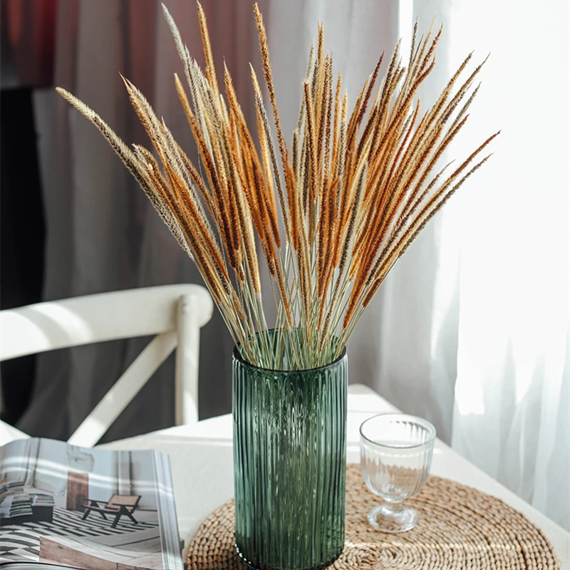 

Home Decor Accessories Goldenrod Dried Flower Plant Wedding Party Decoration DIY Table Christmas Garden House Decors