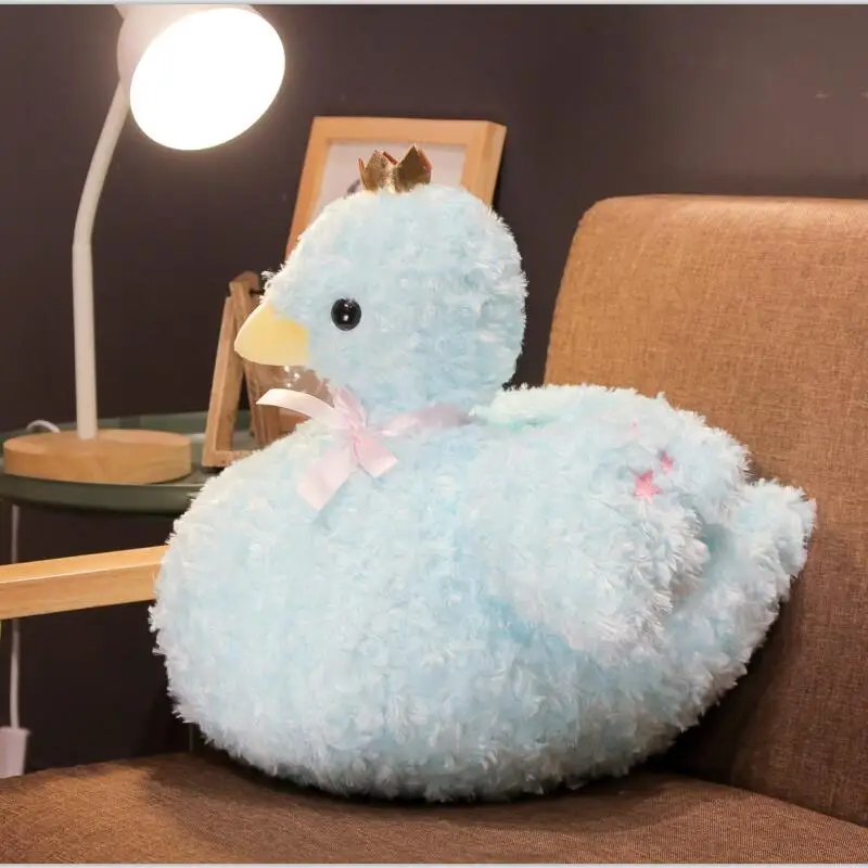 30/40Cm Cute Crown Swan Cotton Animal Pad Nap Pillow Creative Christmas Girls Plush Doll Kid Toy Xmas Gift | Игрушки и хобби