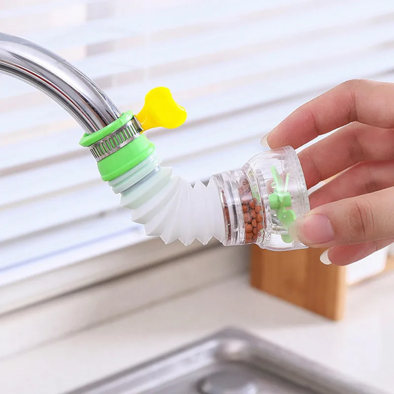

NEW UPGRADE 360 Degree Adjustable Water Tap Extension Filter Shower Water Tap Bathroom Faucet Extender Home Kitchen Accessories