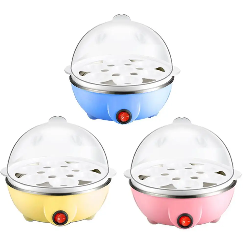 

electric egg cooker boiler rapid heating steel steamer pan cooking tools kitchenware portable 7 eggs capacity