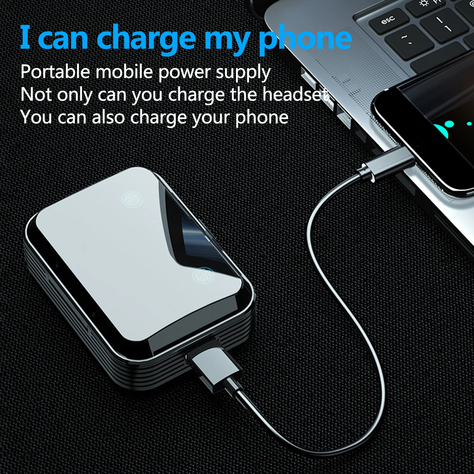 R1 TWS Earbuds BT5.1 Stereo HiFi Headphones IPX7 Waterproof Sports Headset Noise Reduction with Mic Digital Display Power Bank |