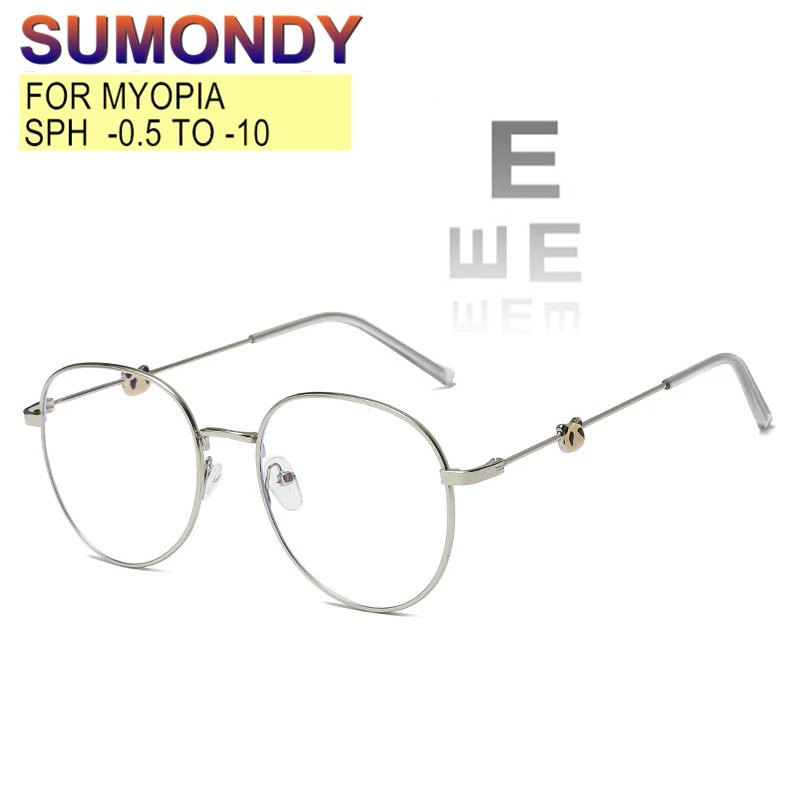 Очки SUMONDY с диоптриями от 0 5 до 10 для мужчин и женщин линзы в оправе из сплава