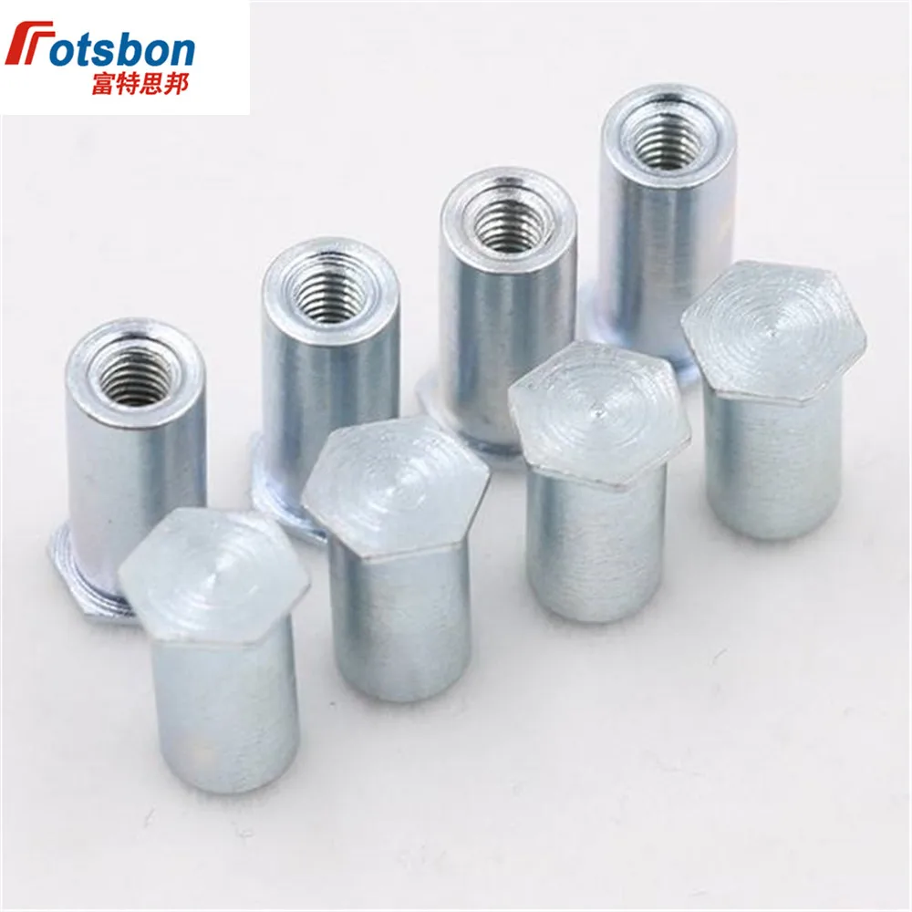 

BSO4-M5-25 Blind Hole Threaded Standoffs Self Clinching Feigned Crimped Standoff Server Cabinet Sheet Metal Spacer Vis Rivet Nut