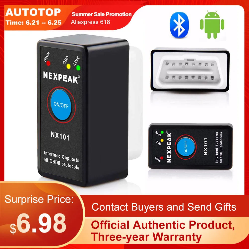 2021 Новый ODB2 EML327 OBD2 Bluetooth адаптер EML 327 V1.5 ELM327 OBD Автомобильный диагностический