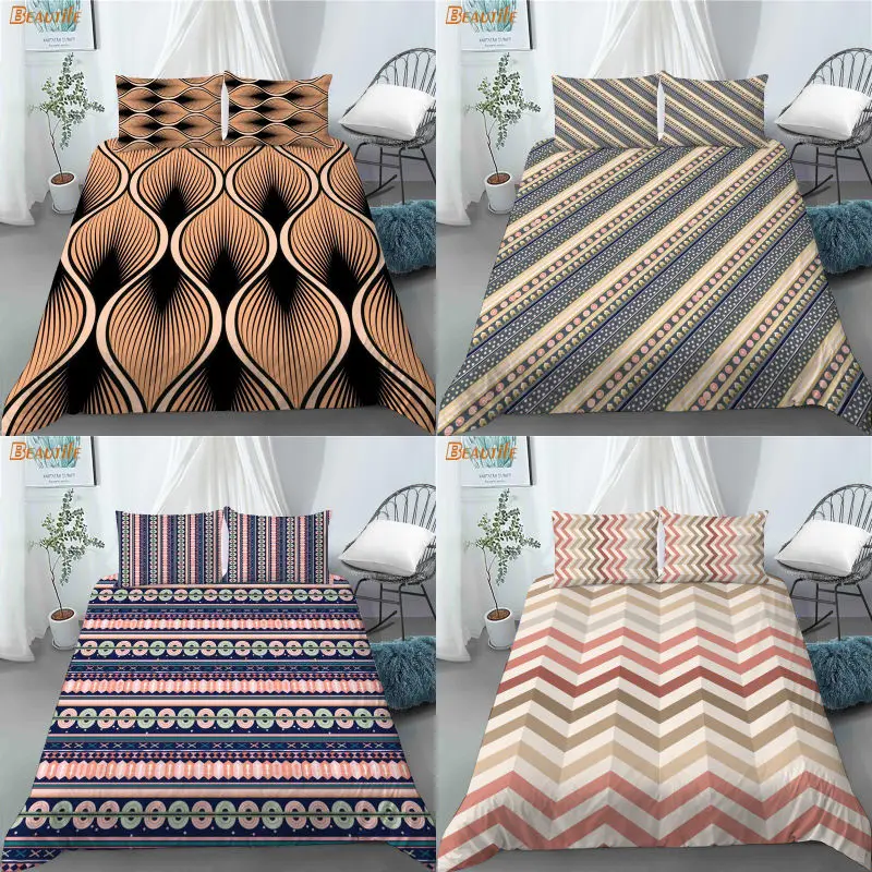 

Custom Seather Shape Pattern 3 Pcs Duvet Cover Set Fashion Bedding Sets Comforter Duvet Cover Pillowcase Home Textiles 1019