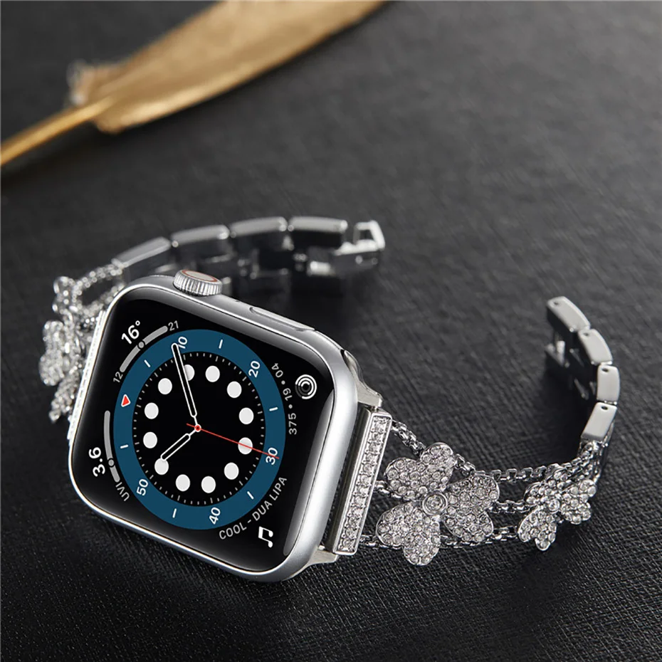 

Ремешок металлический для Apple Watch Band 42 мм 44 мм 40 мм IWatch Series SE 6 5 4 3 2 1