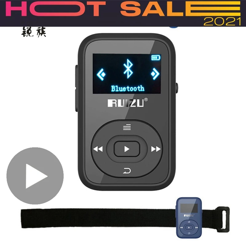 Спортивный миниатюрный MP3 плеер с ЖК дисплеем Bluetooth музыкальная магнитола 3 Мп