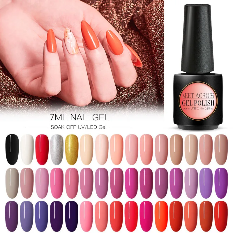 7 мл Однотонная одежда Гель лак для ногтей Лаки набор все маникюра био Гели Soak Off