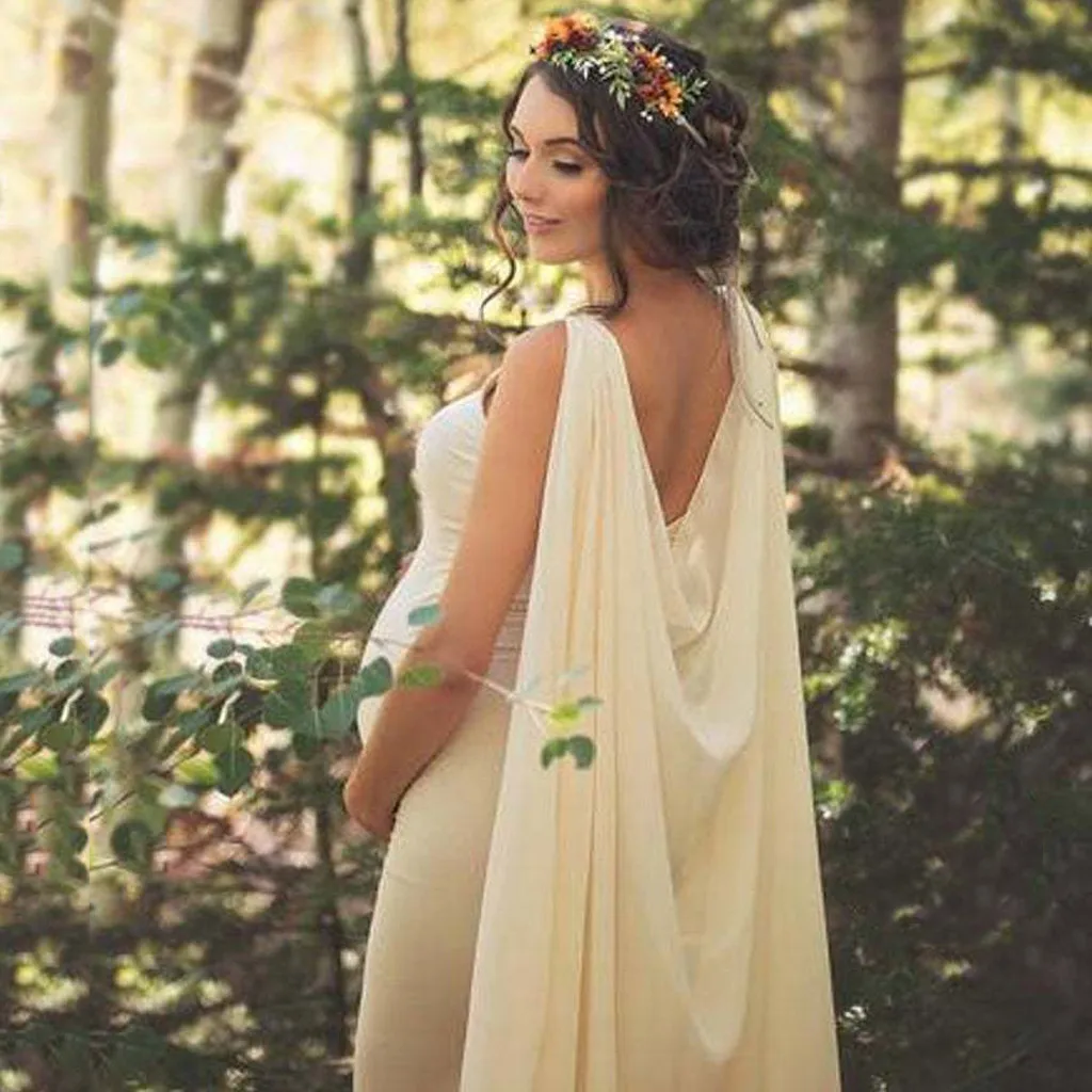 Женский реквизит для фотосъемки, vestidos baby shower, без рукавов, Швабра для пола, для беременных, однотонное платье, roupa gestante fotografia# y2