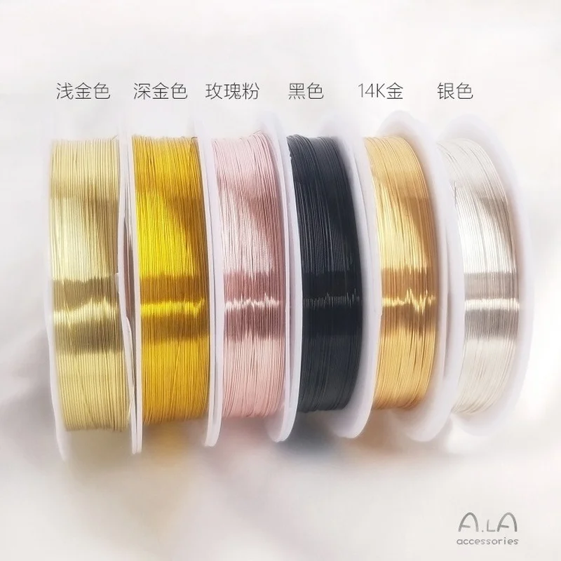 

8 Meter/set Color-Retaining Copper Wire Coil DIY Winding Material Hairpin Jewelry Ear Rings Nail Art Shaping Line String