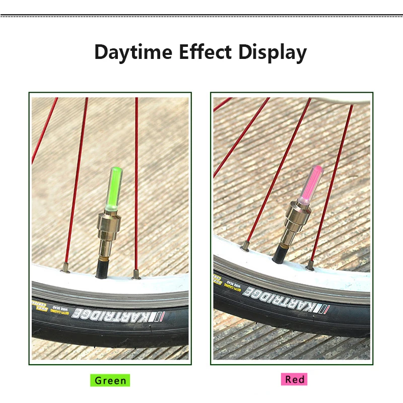 Светодиодсветильник лампа на вынос руля велосипеда 2 шт. колпачки вентиля шины