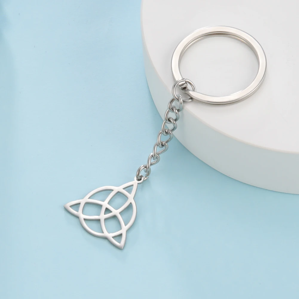 My Shape Брелок Wiccan Witch Knot из нержавеющей стали для мужчин и женщин брелок ключей