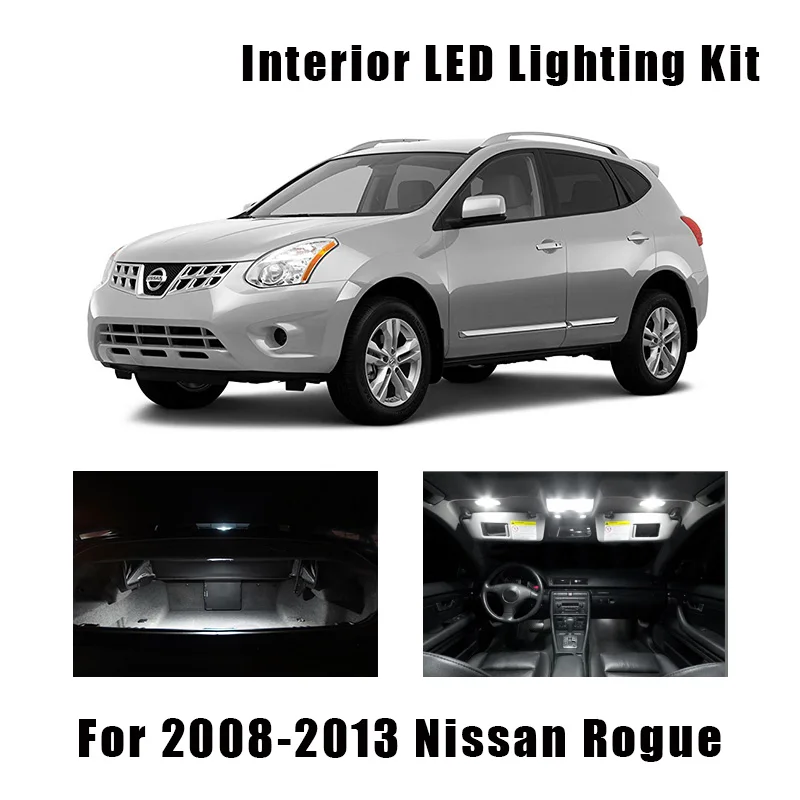 9 лампочек Белый Автомобильный светодиодный светильник комплект для интерьера