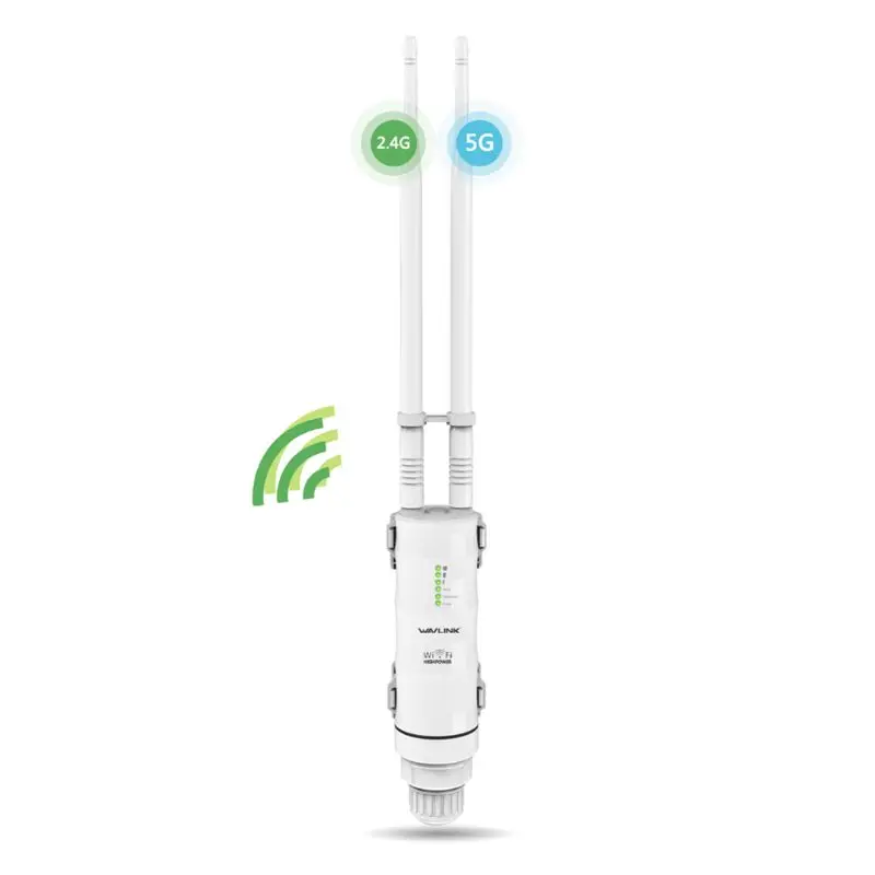 

2021 New AC600 Wifi 2.4G 5G Dual Frequency Repeater High Power Outdoor WIFI Router Network Signal Booster