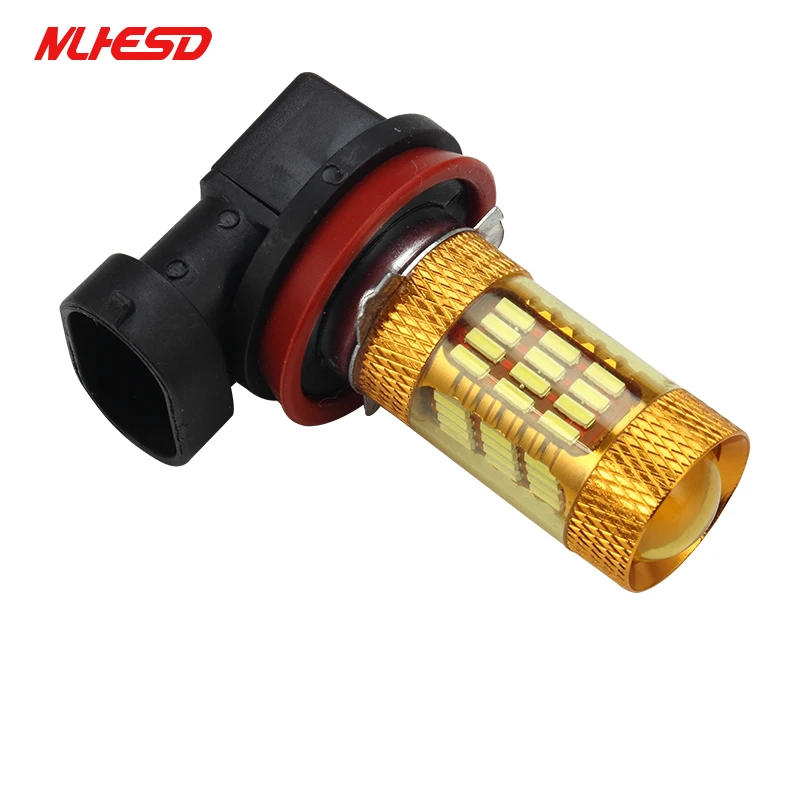 1 автомобильная светодиодная противотуманная фара белый свет 60smd 4014 LED H7 9006 H4 H8 H11