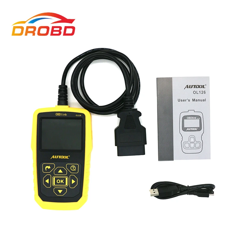 AUTOOL OL129 OBD2/EOBD CAN Универсальный считыватель кодов Сканер ошибка двигателя