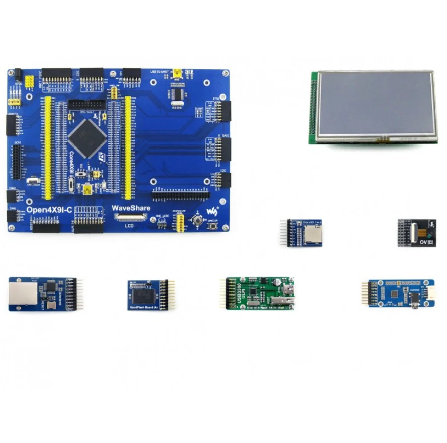 Open429I-C упаковка A = Open429I-C материнская плата+ Core429I плата с STM32F429IGT6 MCU+ 4,3 дюймовый сенсорный ЖК-экран+ модуль камеры Ethernet