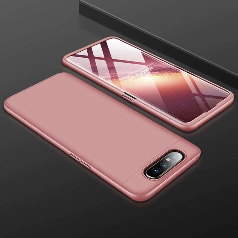 360 полный защитный чехол для телефона samsung Galaxy A80 противоударный Ультратонкий матовый жесткая задняя панель из поликарбоната для Galaxy A80 Coque Fundas