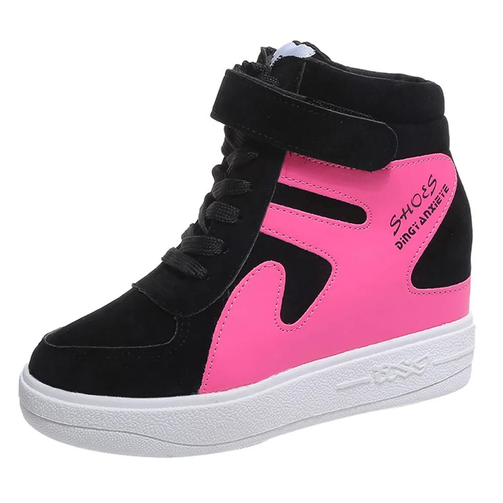 Hot Pink Туфли на плоской подошве повседневные тонкие туфли на плоской подошве; водонепроницаемые женские туфли; женская обувь; Повседневная обувь; Zapatos De Mujer - Цвет: Hot Pink