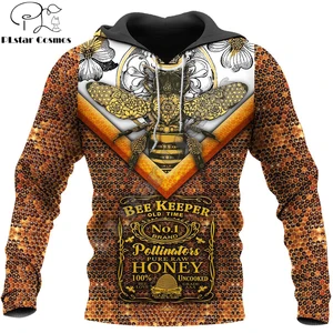 Мужские толстовки Old Time Bee Keeper с 3D принтом, модная толстовка с капюшоном в стиле Харадзюку, повседневная куртка унисекс, пуловер