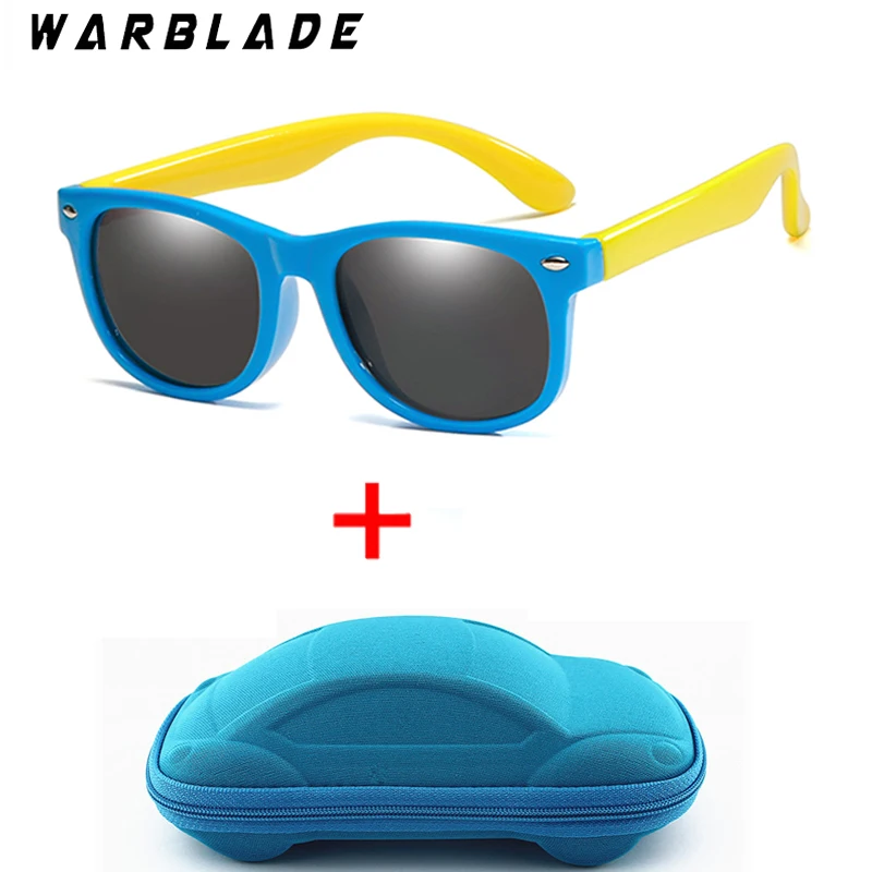

WarBLade Colorful Flexible Kids Sunglasses 2020 High Quality Polarized Eyewears Children Lens Baby Safety Coating Mirror Shades